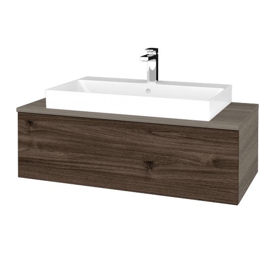 Umyvadlová skříňka MODULE SZZ1 100 (umyvadlo Glance)  - D03 Cafe - D25 Teak - Ne