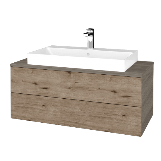 Umyvadlová skříňka MODULE SZZ2 100 (umyvadlo Glance) umyvadlo Glance - D03 Cafe - D23 Herkules - Ne