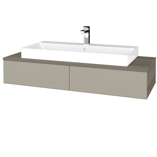 Umyvadlová skříňka MODULE SZZ2 120 (umyvadlo Glance)  - D03 Cafe - M05 Béžová mat - Ne