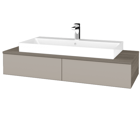Umyvadlová skříňka MODULE SZZ2 120 (umyvadlo Glance)  - D03 Cafe - N07 Stone - Ne