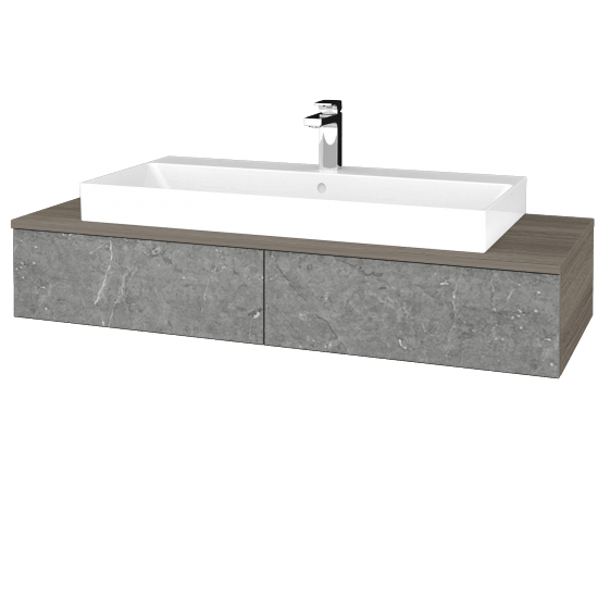 Umyvadlová skříňka MODULE SZZ2 120 (umyvadlo Glance)  - D03 Cafe - D20 Galaxy - Ne