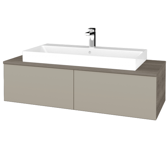 Umyvadlová skříňka MODULE SZZ12 120 (umyvadlo Glance)  - D03 Cafe - M05 Béžová mat - Ne
