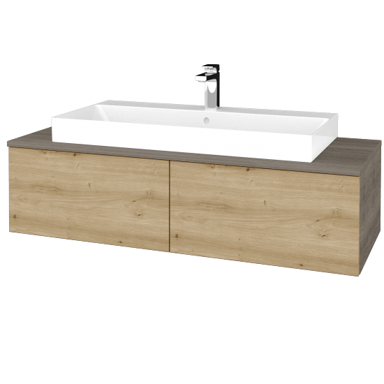 Umyvadlová skříňka MODULE SZZ12 120 (umyvadlo Glance)  - D03 Cafe - D22 Karamel - Ne