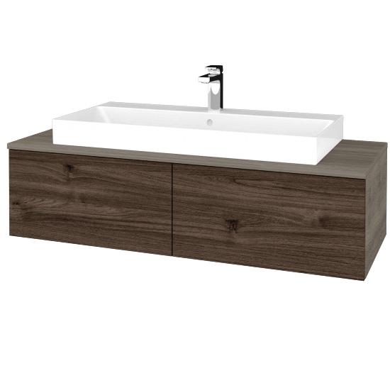 Umyvadlová skříňka MODULE SZZ12 120 (umyvadlo Glance)  - D03 Cafe - D25 Teak - Ne