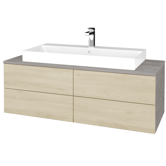 Umyvadlová skříňka MODULE SZZ4 120 umyvadlo Glance - D01 Beton - D24 Ohio - Ne