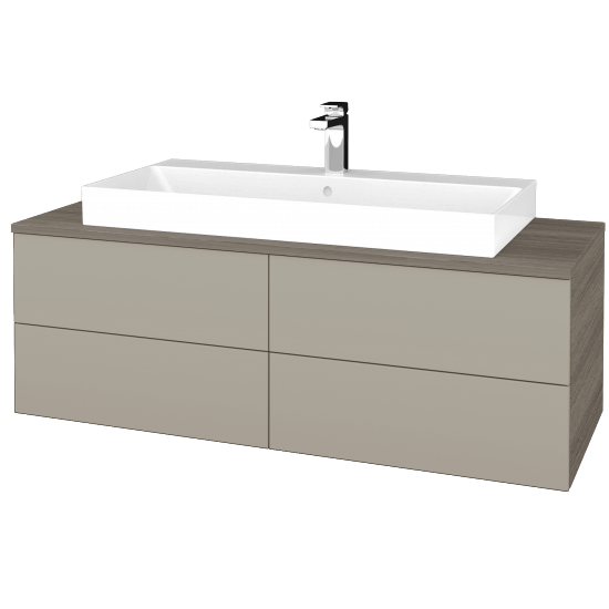 Umyvadlová skříňka MODULE SZZ4 120 umyvadlo Glance - D03 Cafe - L04 Béžová vysoký lesk - Ne