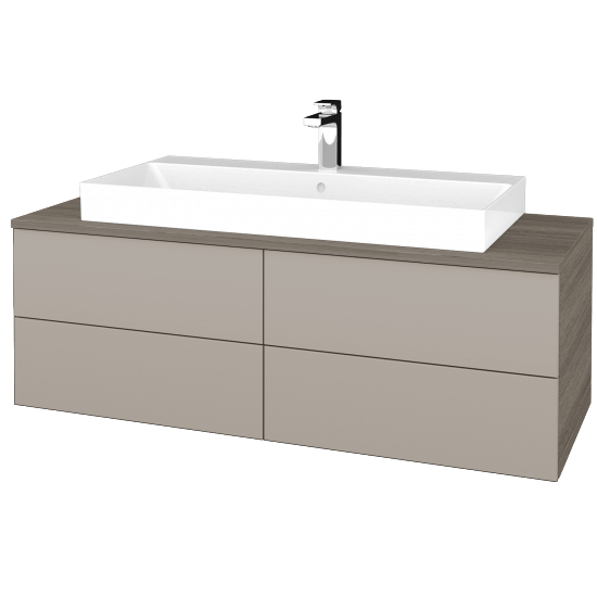Umyvadlová skříňka MODULE SZZ4 120 umyvadlo Glance - D03 Cafe - N07 Stone - Ne