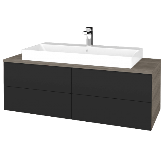 Umyvadlová skříňka MODULE SZZ4 120 umyvadlo Glance - D03 Cafe - N03 Graphite - Ne