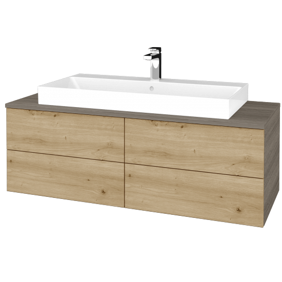 Umyvadlová skříňka MODULE SZZ4 120 umyvadlo Glance - D03 Cafe - D22 Karamel - Ne