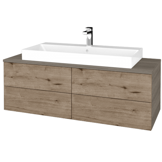 Umyvadlová skříňka MODULE SZZ4 120 umyvadlo Glance - D03 Cafe - D23 Herkules - Ne