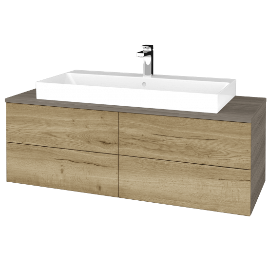 Umyvadlová skříňka MODULE SZZ4 120 umyvadlo Glance - D03 Cafe - D26 Ontario - Ne