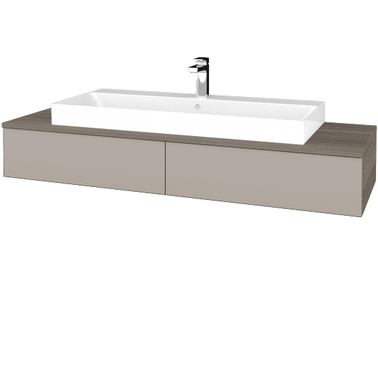 Umyvadlová skříňka MODULE SZZ2 140 (umyvadlo Glance) umyvadlo Glance - D03 Cafe - N07 Stone - Ne