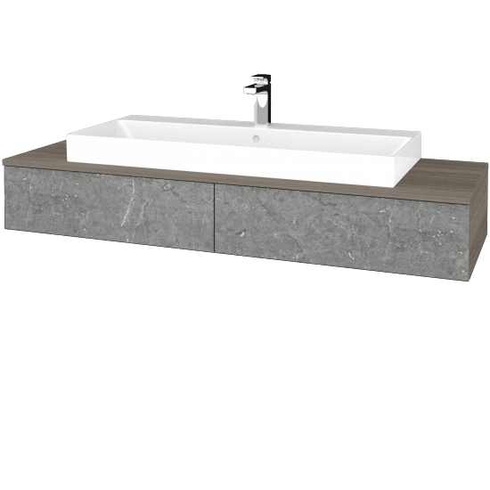 Umyvadlová skříňka MODULE SZZ2 140 (umyvadlo Glance) umyvadlo Glance - D03 Cafe - D20 Galaxy - Ne