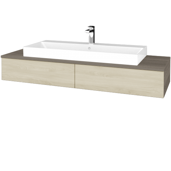 Umyvadlová skříňka MODULE SZZ2 140 (umyvadlo Glance) umyvadlo Glance - D03 Cafe - D24 Ohio - Ne