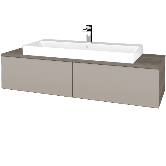 Umyvadlová skříňka MODULE SZZ12 140 (umyvadlo Glance)  - D03 Cafe - N07 Stone - Ne