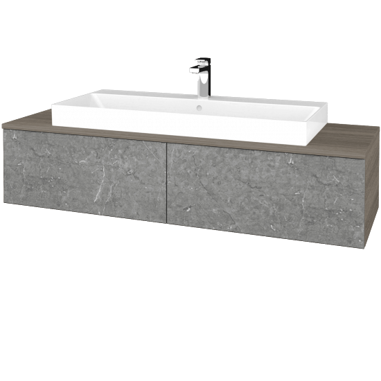 Umyvadlová skříňka MODULE SZZ12 140 (umyvadlo Glance)  - D03 Cafe - D20 Galaxy - Ne