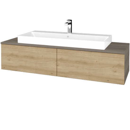 Umyvadlová skříňka MODULE SZZ12 140 (umyvadlo Glance)  - D03 Cafe - D22 Karamel - Ne