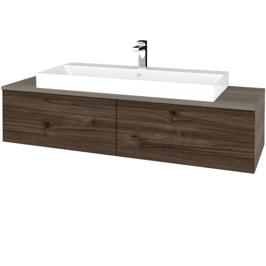 Umyvadlová skříňka MODULE SZZ12 140 (umyvadlo Glance)  - D03 Cafe - D25 Teak - Ne