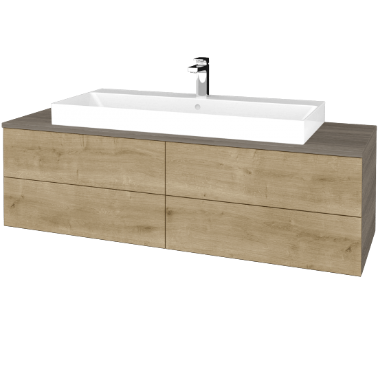 Umyvadlová skříňka MODULE SZZ4 140 umyvadlo Glance - D03 Cafe - D09 Arlington - Ne