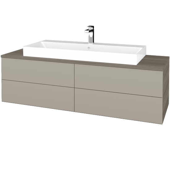 Umyvadlová skříňka MODULE SZZ4 140 umyvadlo Glance - D03 Cafe - M05 Béžová mat - Ne