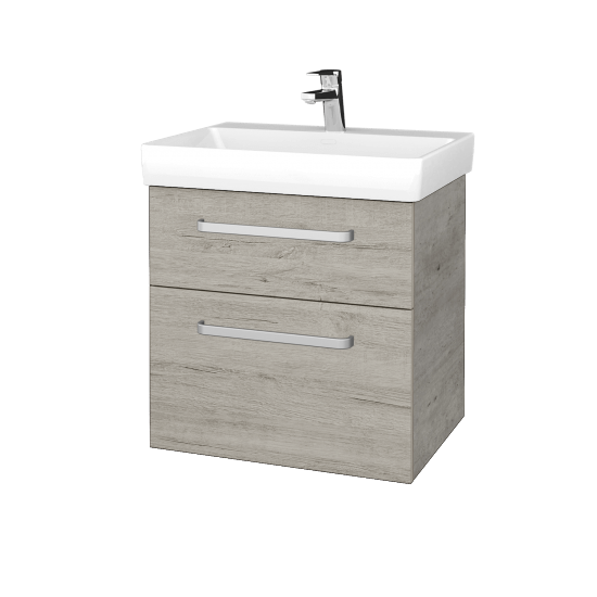 Umyvadlová skříňka PROJECT SZZ2 60  - D01 Beton - Úchytka T01 - D05 Oregon