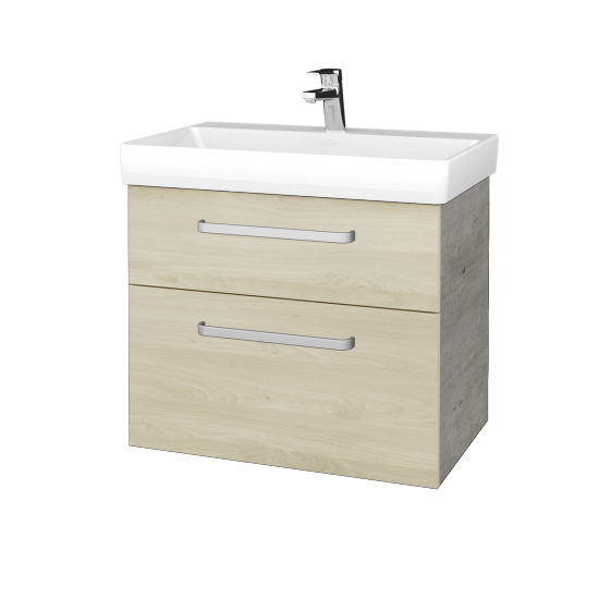 Umyvadlová skříňka PROJECT SZZ2 70  - D01 Beton - Úchytka T01 - D24 Ohio