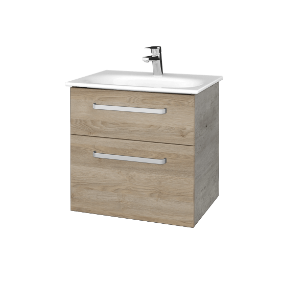 Umyvadlová skříňka PROJECT SZZ2 60  - D01 Beton - Úchytka T01 - D17 Colorado