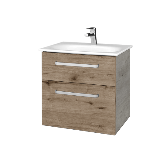 Umyvadlová skříňka PROJECT SZZ2 60  - D01 Beton - Úchytka T01 - D23 Herkules