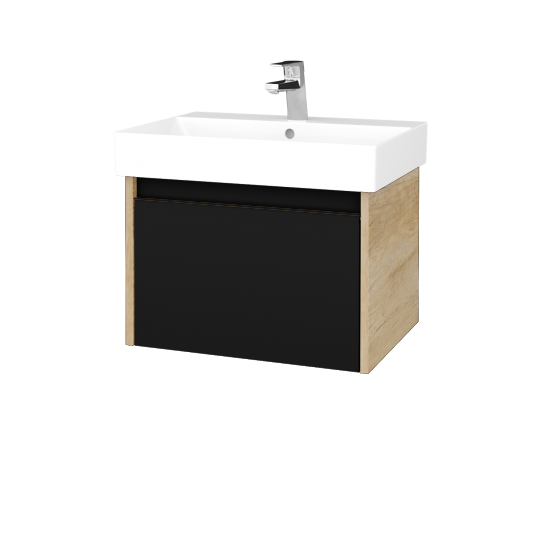 Umyvadlová skříňka BONO SZZ 60 (umyvadlo Glance)  - D15 Nebraska - N03 Graphite