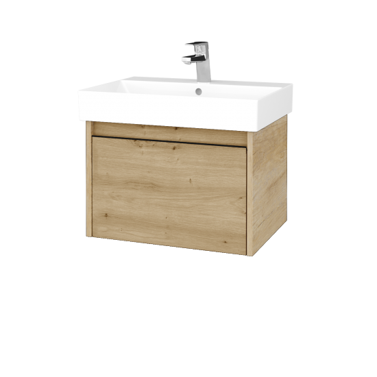 Umyvadlová skříňka BONO SZZ 60 (umyvadlo Glance)  - D15 Nebraska - Úchytka T33 - D22 Karamel