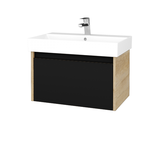 Umyvadlová skříňka BONO SZZ 70 (umyvadlo Glance)  - D15 Nebraska - N03 Graphite