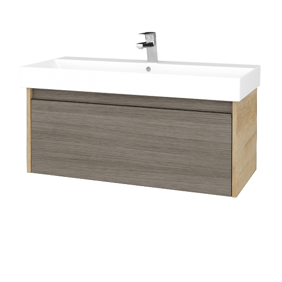 Umyvadlová skříňka BONO SZZ 100 (umyvadlo Glance)  - D15 Nebraska - D03 Cafe