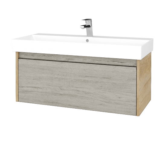 Umyvadlová skříňka BONO SZZ 100 (umyvadlo Glance)  - D15 Nebraska - D05 Oregon