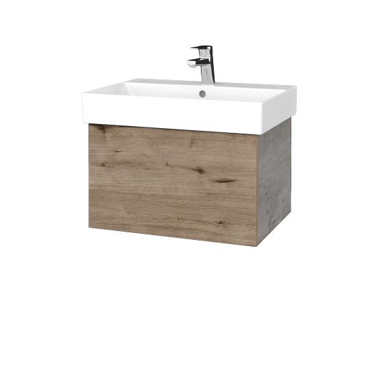Umyvadlová skříňka VARIANTE SZZ 60 umyvadlo Glance - D01 Beton - D23 Herkules