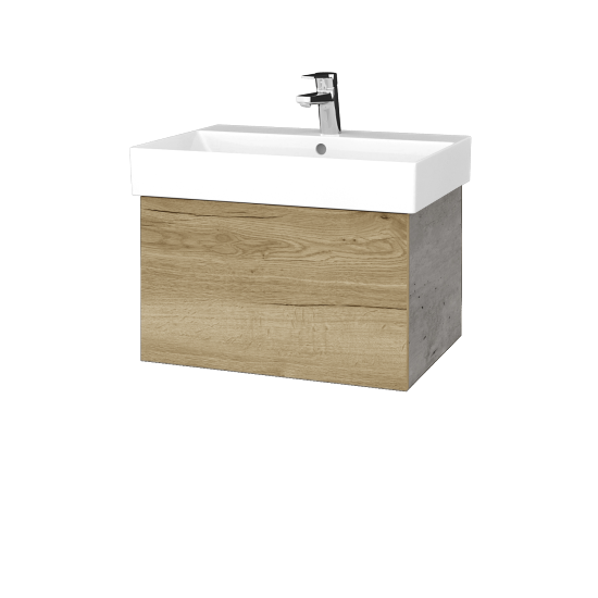 Umyvadlová skříňka VARIANTE SZZ 60 umyvadlo Glance - D01 Beton - D26 Ontario