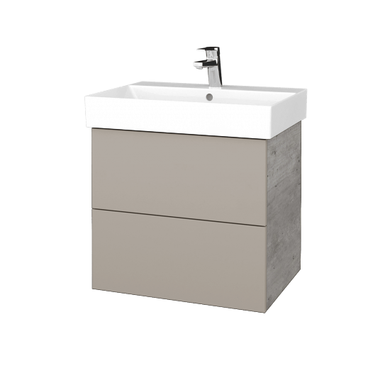 Umyvadlová skříňka VARIANTE SZZ2 60 umyvadlo Glance - D01 Beton - N07 Stone