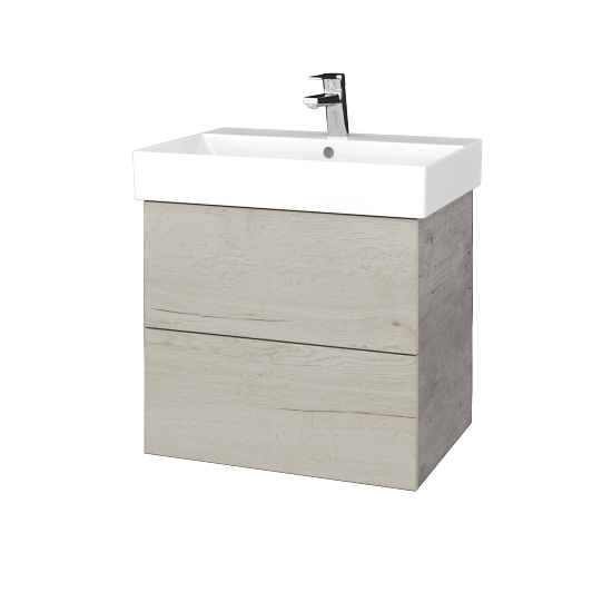 Umyvadlová skříňka VARIANTE SZZ2 60 umyvadlo Glance - D01 Beton - D28 Alberta