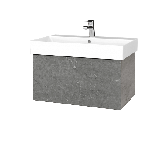 Umyvadlová skříňka VARIANTE SZZ 70 umyvadlo Glance - D01 Beton - D20 Galaxy