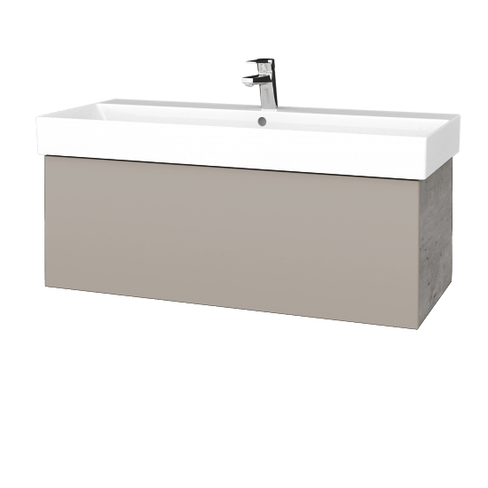 Umyvadlová skříňka VARIANTE SZZ 100 umyvadlo Glance - D01 Beton - N07 Stone