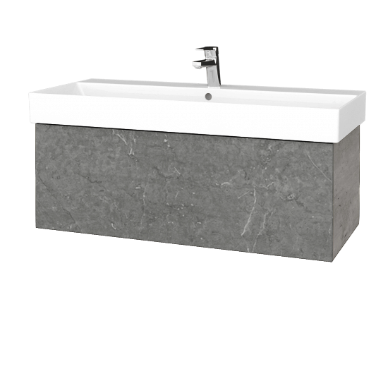 Umyvadlová skříňka VARIANTE SZZ 100 umyvadlo Glance - D01 Beton - D20 Galaxy