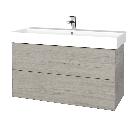 Umyvadlová skříňka VARIANTE SZZ2 100 umyvadlo Glance - D01 Beton - D05 Oregon