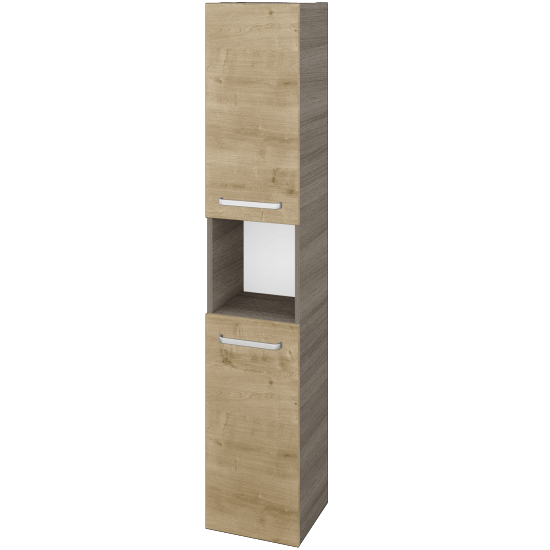 Vysoká skříň DOS SVD2O 35  - D03 Cafe - Úchytka T01 - D09 Arlington - Levé