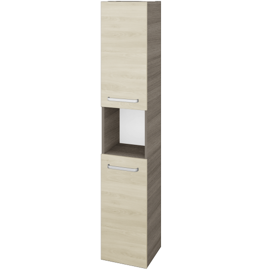 Vysoká skříň DOS SVD2O 35  - D03 Cafe - Úchytka T01 - D24 Ohio - Levé