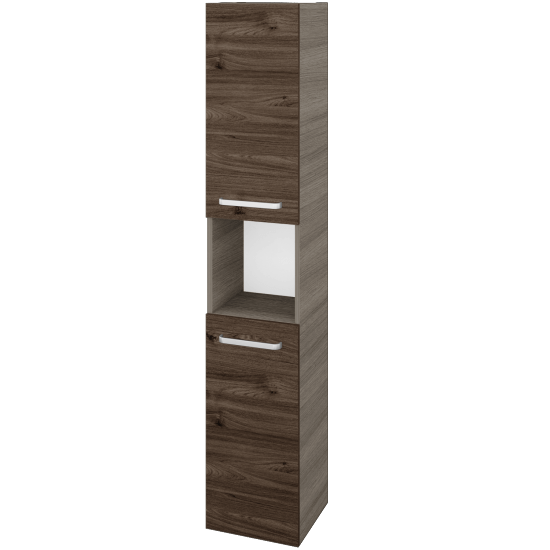 Vysoká skříň DOS SVD2O 35  - D03 Cafe - Úchytka T01 - D25 Teak - Levé