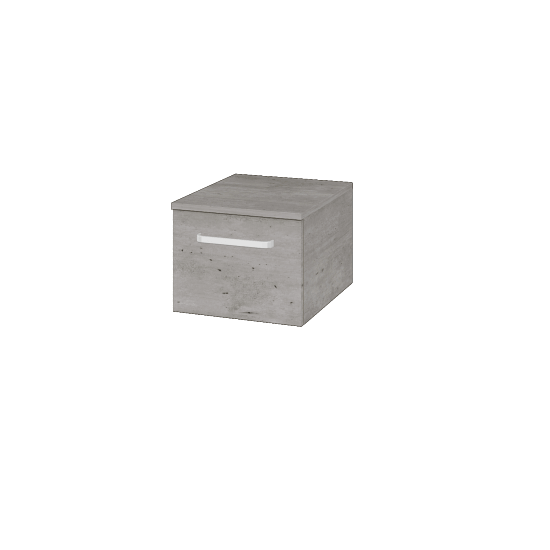 Niedriger Schrank UNI SNZ1 40  - D01 Beton - Griffes T01 - D01 Beton