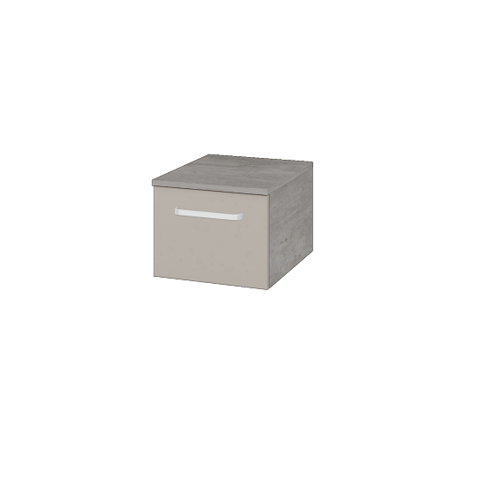 Nízká skříňka DOS SNZ1 40  - D01 Beton - Úchytka T01 - N07 Stone
