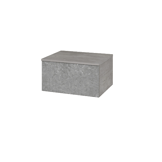 Nízká skříňka DOS SNZ1 60  - D01 Beton - Úchytka T00 (bez úchytky) - D20 Galaxy