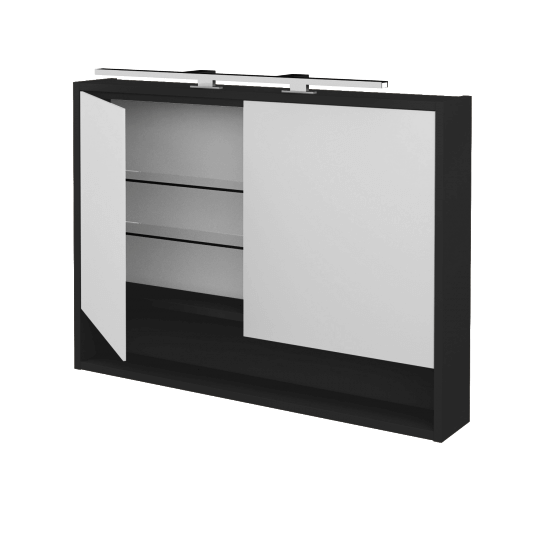 Spiegelschrank BESTA GA2OE 100  - N03 Graphite