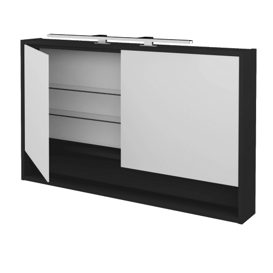 Spiegelschrank BESTA GA2OE 120  - N03 Graphite