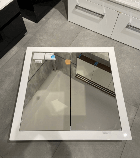 Výprodej 112 - vestavná zrcadlová skříň GRID GAE 75 2D, bílá  - 